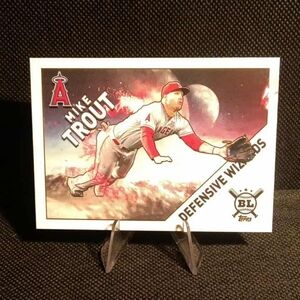 2020 Topps Big League Defensive Wizards #DW-14 Mike Trout Los Angeles Angels LA